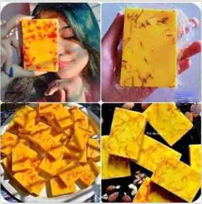 Hand Made Real Saffron Goat Milk Bar Soap