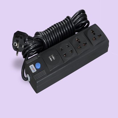 Maxline 6 Feet=2M 2 USB Port Multiplug – ML-212