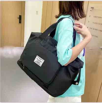 3 In 1 Large Capacity Foldable Travel Bag (Black)