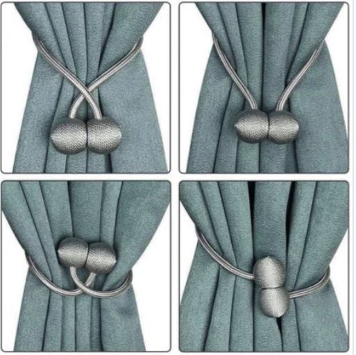 1 Pair Magnetic Curtain Tiebacks